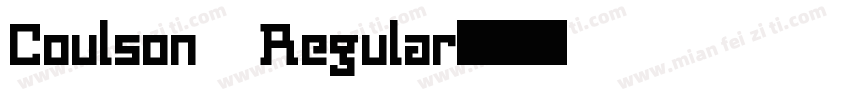 Coulson Regular字体转换